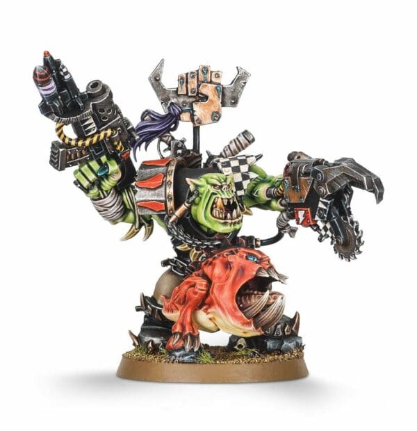 BOSS DE GUERRE ORK AVEC SQUIG D'ATTAK'