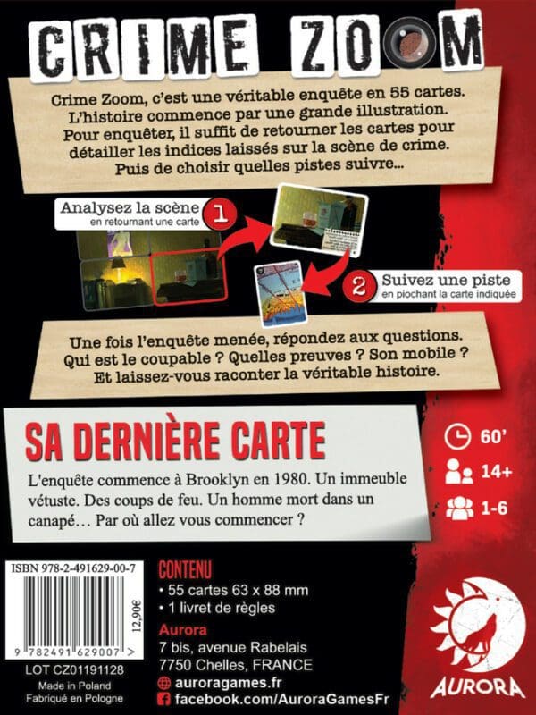 CRIME ZOOM : SA DERNIÈRE CARTECRIME – Image 2