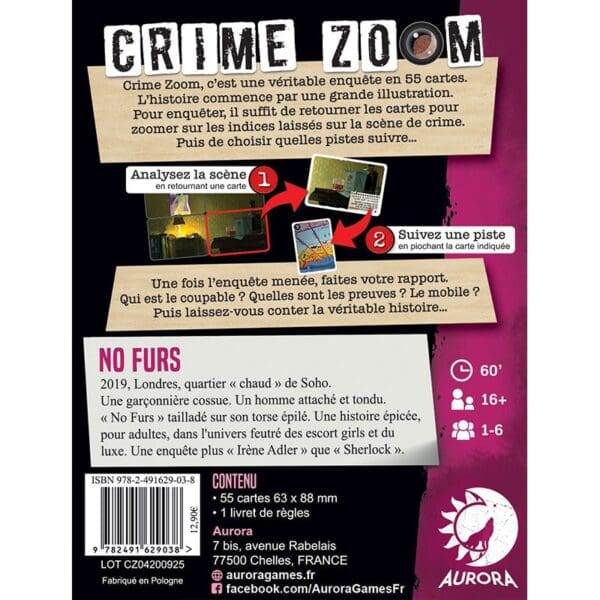 CRIME ZOOM : NO FURS – Image 2