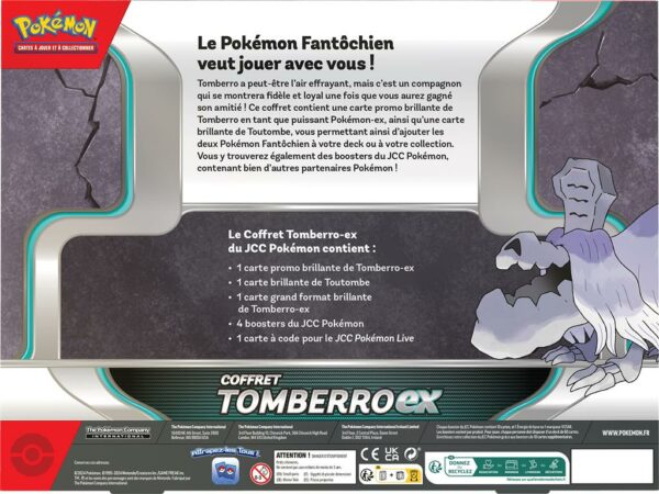 POKÉMON : COFFRET TOMBERRO-EX OCTOBRE 2024 – Image 2