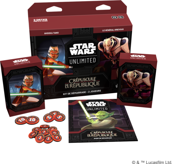 STAR WARS UNLIMITED - CRÉPUSCULE DE LA RÉPUBLIQUE - KIT DE DÉMARRAGE