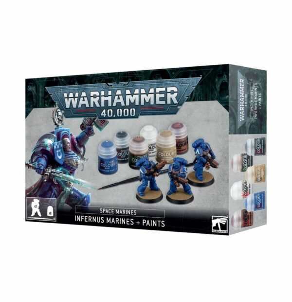 SPACE MARINES: MARINES INFERNUS + SET DE PEINTURE