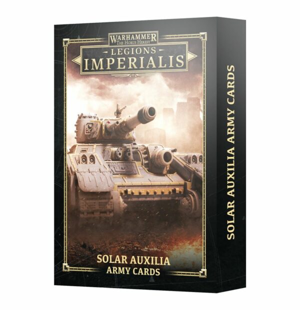 LEGIONS IMPERIALIS: SOLAR AUXILIA ARMY CARDS PACK (ANGLAIS)