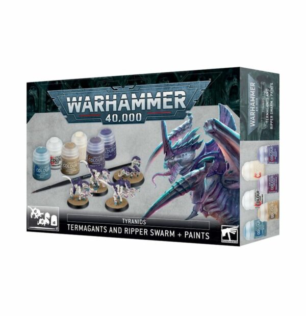 TYRANIDES: TERMAGANTS ET NUÉES DE VORACES + SET DE PEINTURE