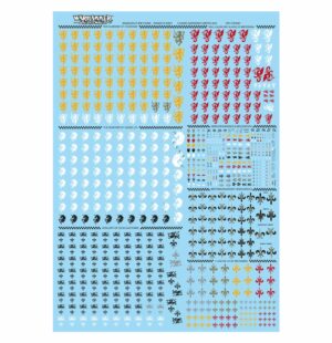 PLANCHE DE DÉCALCOS DU ROYAUME DE BRETONNIE