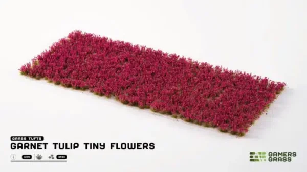 GARNET TULIP TINY FLOWERS