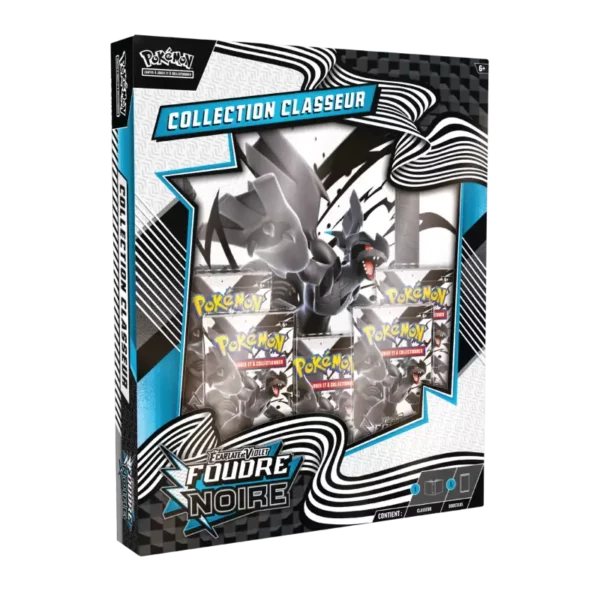 POKÉMON : PORTFOLIO(A4) + 5 BOOSTERS FOUDRE NOIRE