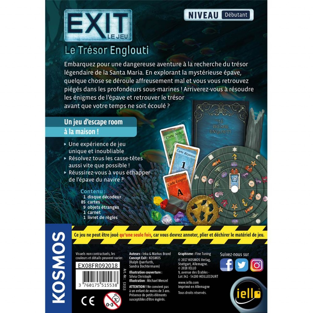 IELLO - EXIT : LE TRÉSOR ENGLOUTI (DÉBUTANT) – Image 3